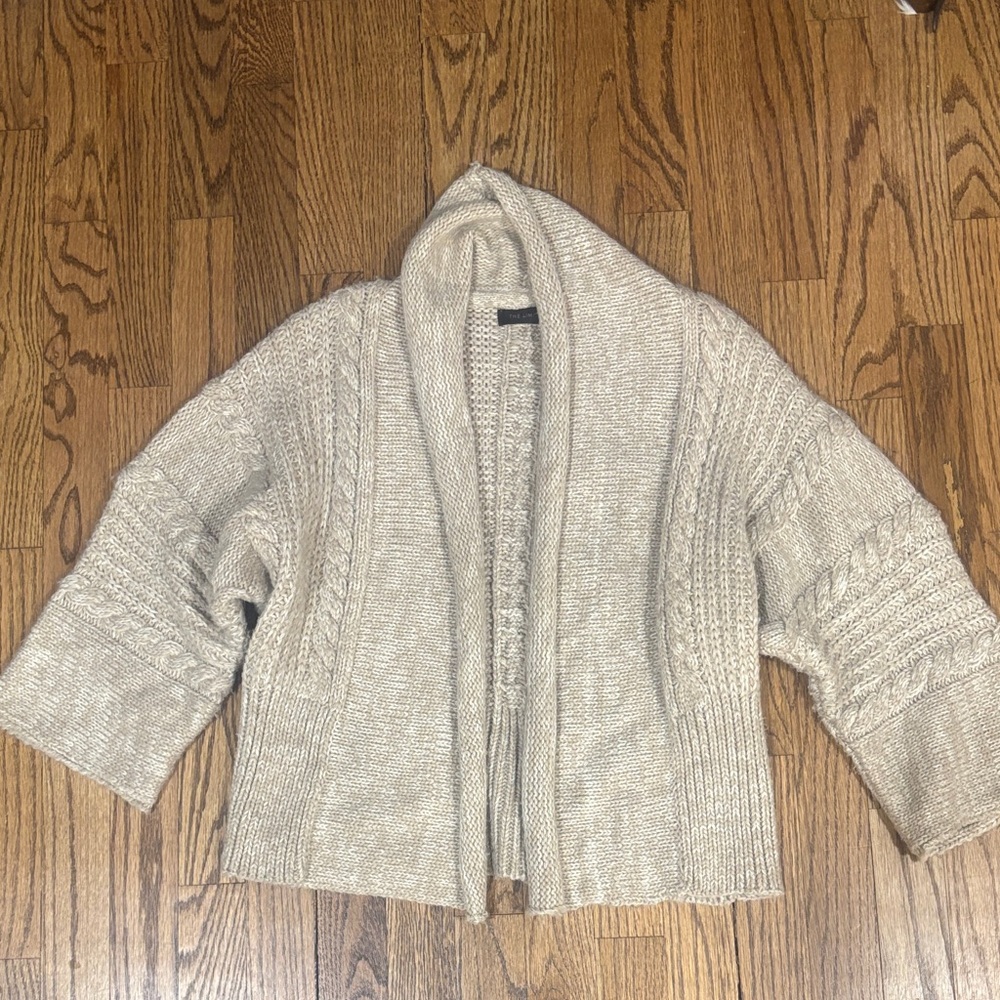 The Limited Cable Knit Cropped Cardigan Sweater Size M